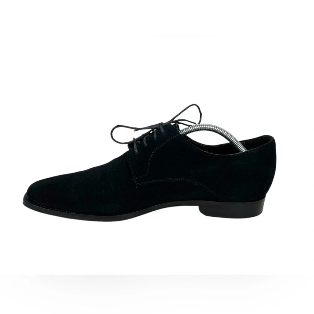 To Boot New York Italy Adam Derrick Mens Black Suede Lace Up Shoes Size 9.5